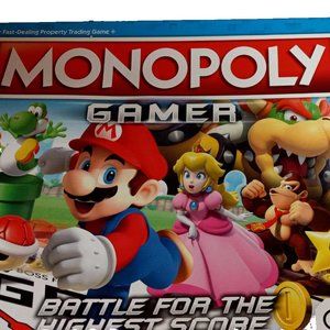 Monopoly Gamer Super Mario Bros Nintendo Board Game 2017 Hasbro Parker